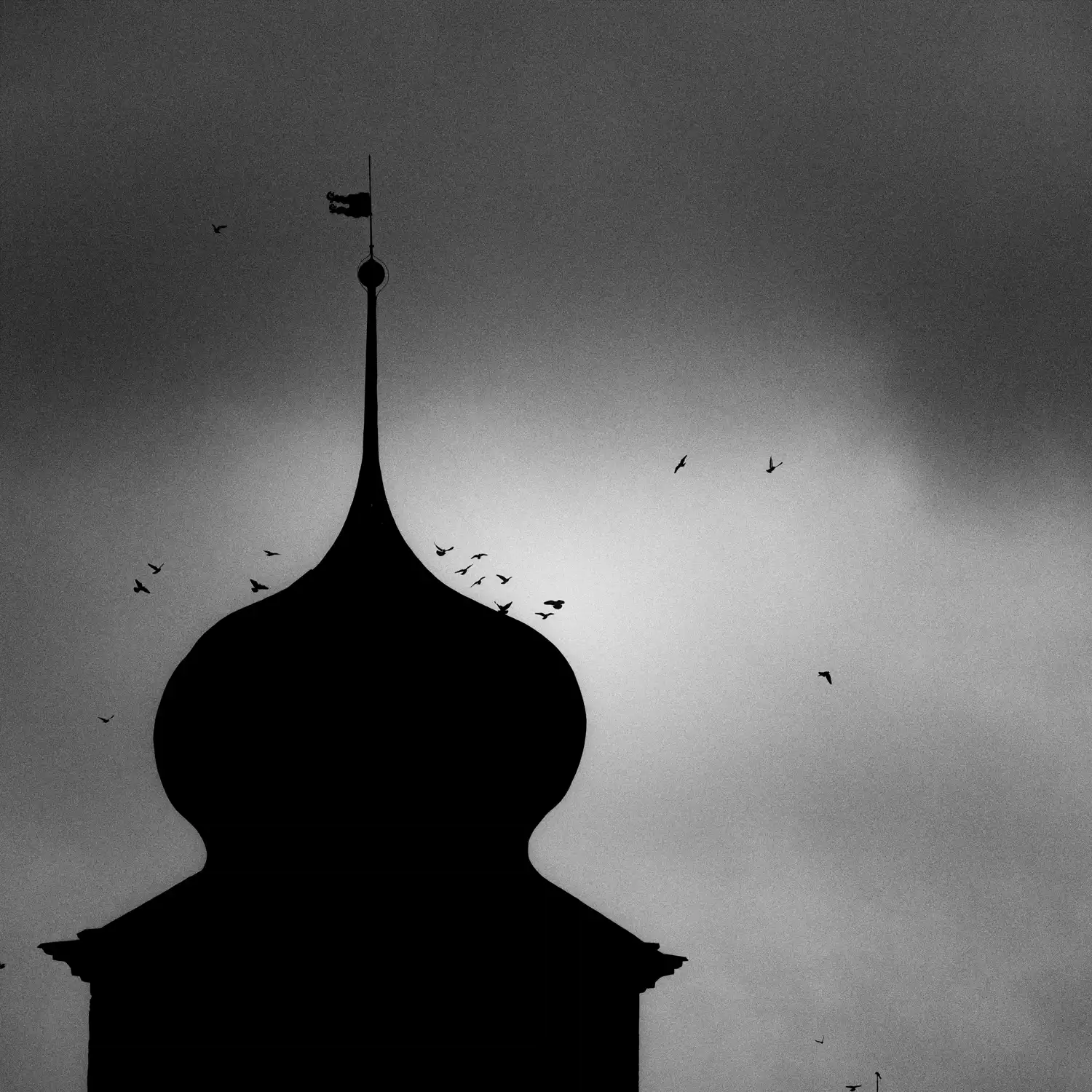Los cielos recortan los edificios emblemáticos en la fotografía de calle